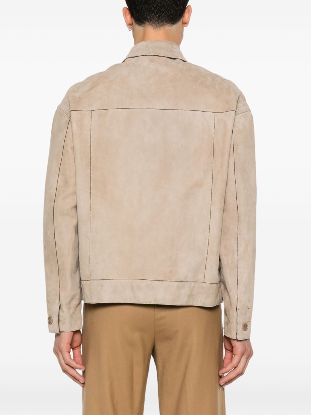 SALVATORE SANTORO SUEDE JACKET 