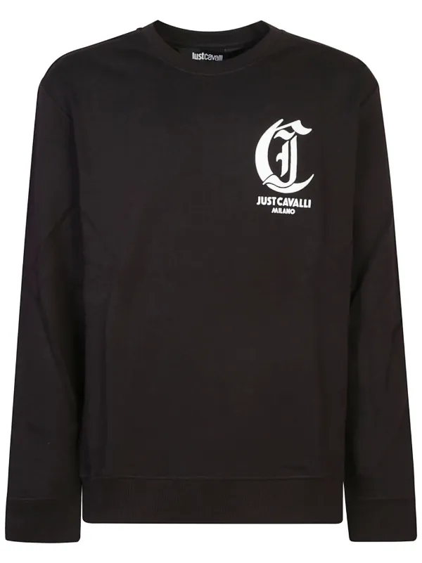 Just Cavalli エンブロイダリー スウェットシャツ | ブラック 
