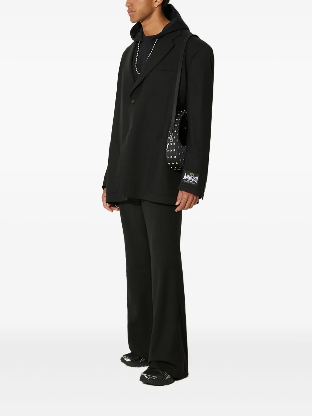 AMBUSH single-breasted blazer Zwart