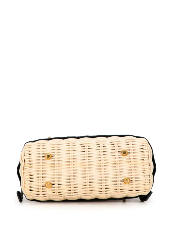 Christian Dior Pre-Owned 2022 Mini Oblique Wicker Lady Dior