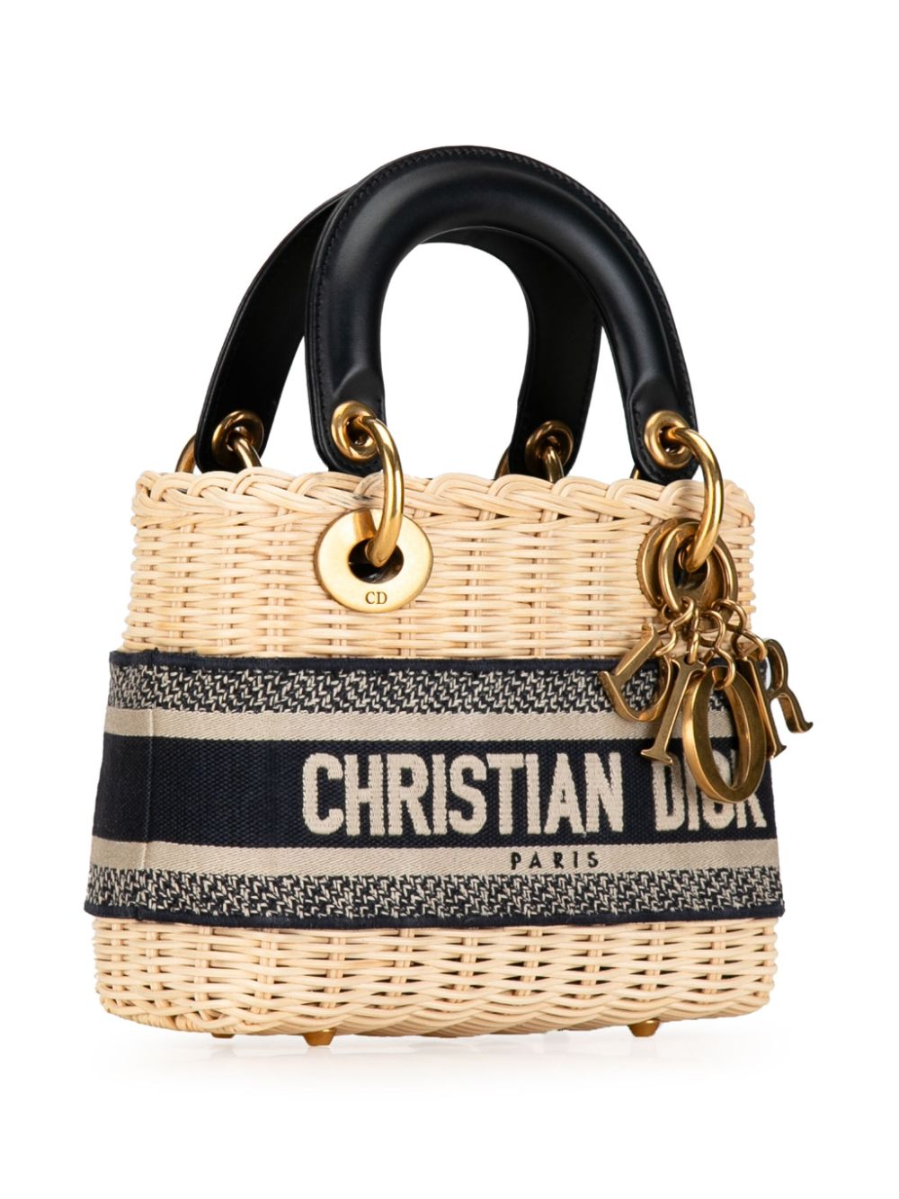 Christian Dior 2022 Mini Oblique Wicker Lady Dior satchel Women