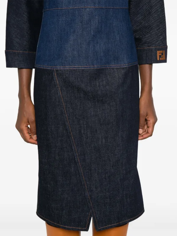 Fendi denim skirt deals