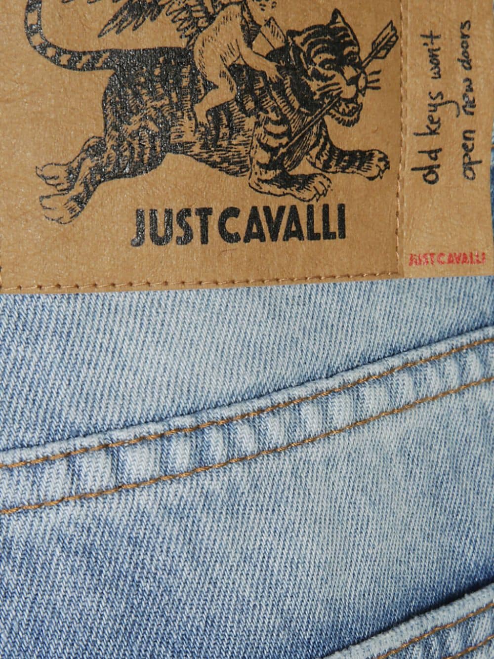 Shop Just Cavalli Straight-leg Jeans In Blue