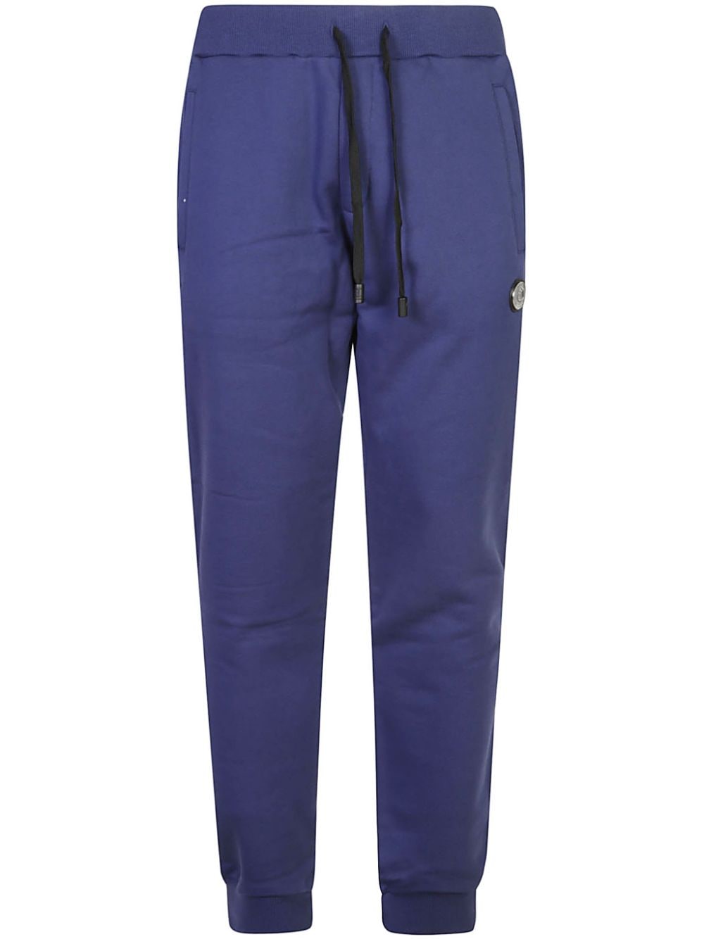 Just Cavalli logo-patch track pants - Blue