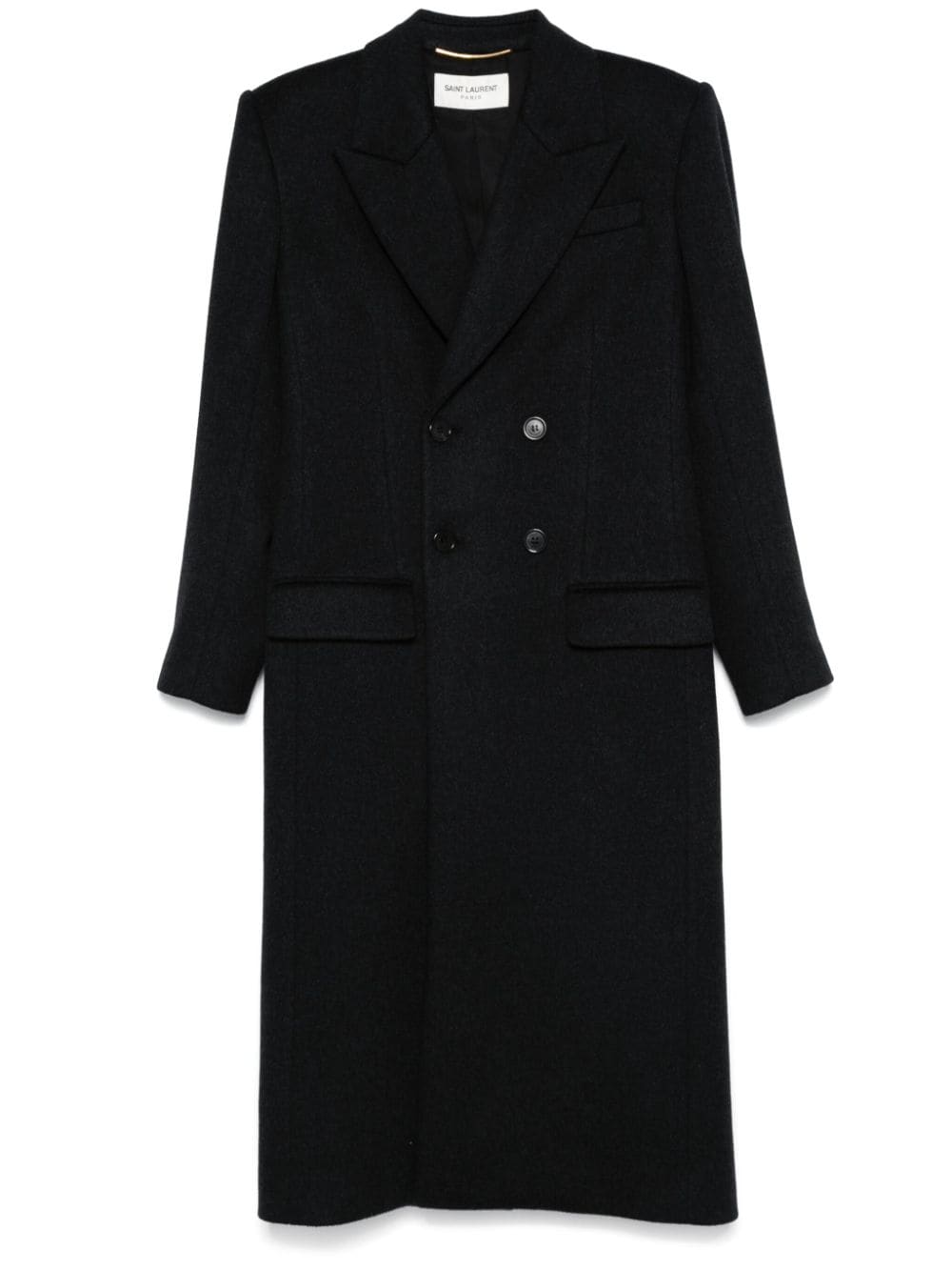 Saint Laurent double-breasted coat - Grau