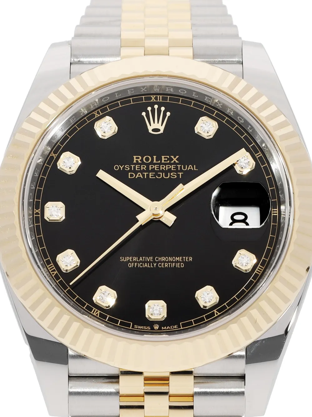 Rolex 2024 ongedragen Datejust 41 mm horloge - Zwart