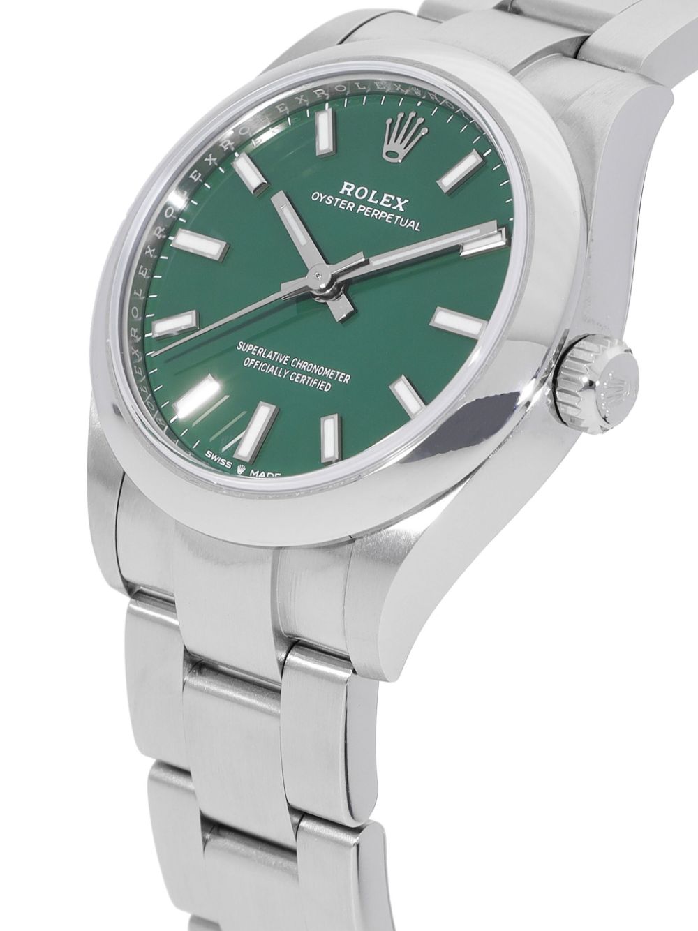 Rolex Ongedragen Oyster Perpetual horloge 31 mm - Groen