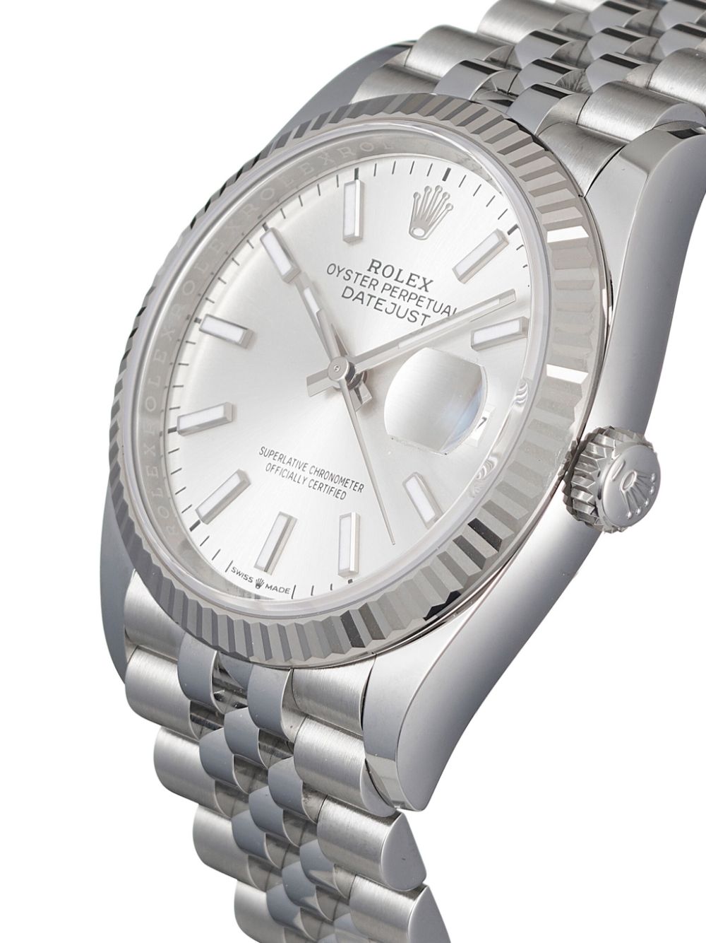 Rolex Ongedragen Datejust horloge 36 mm - Zilver