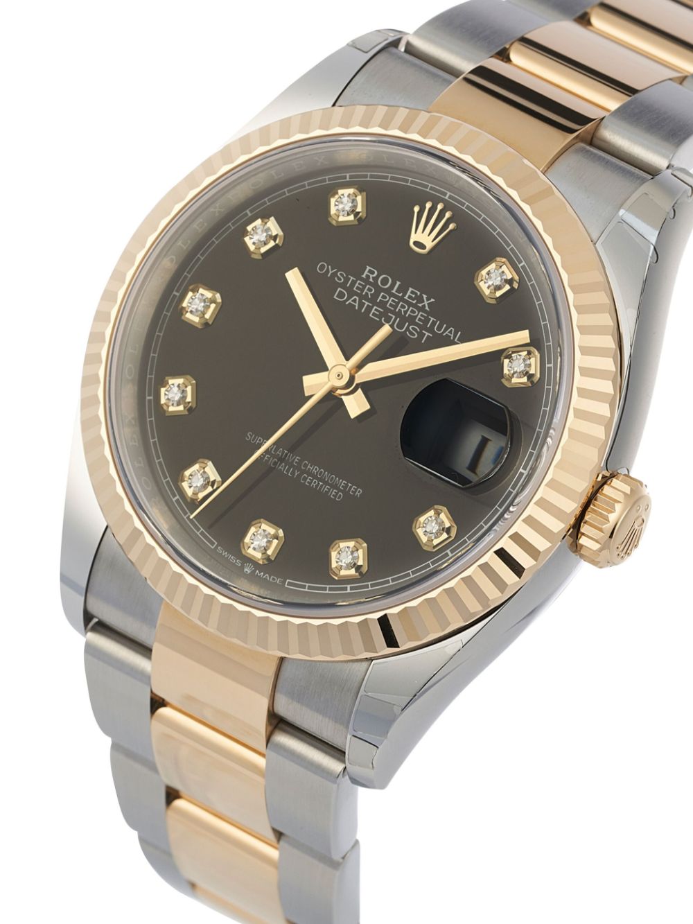 Rolex Ongedragen Datejust horloge 36 mm - Zwart