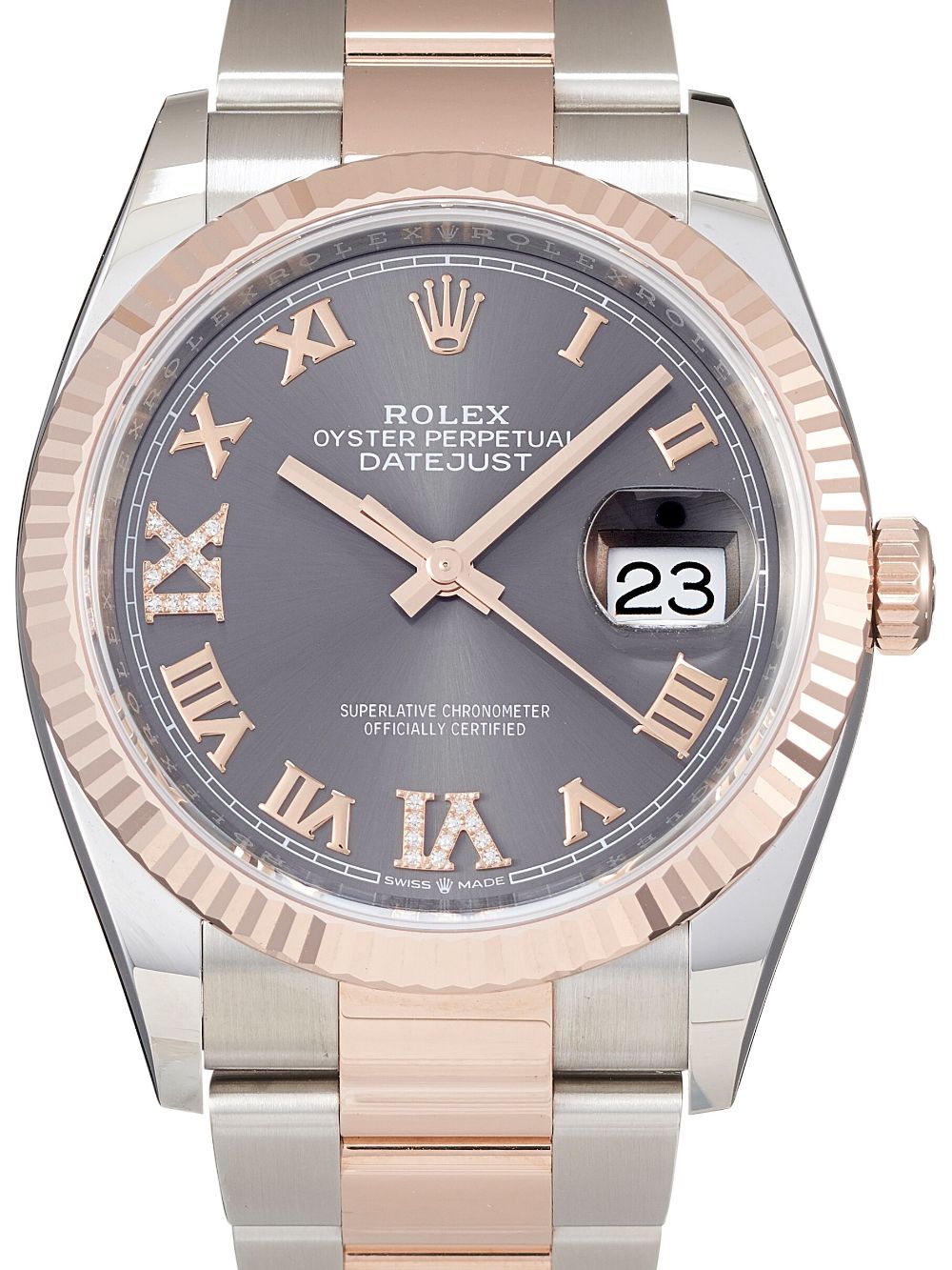 Rolex 2024 ongedragen Datejust 36 mm horloge - Grijs