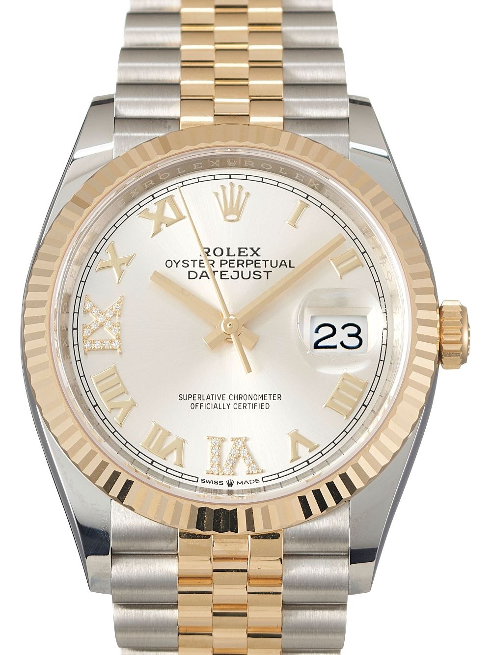 Rolex 2024 ongedragen Datejust 36 mm horloge - Zilver