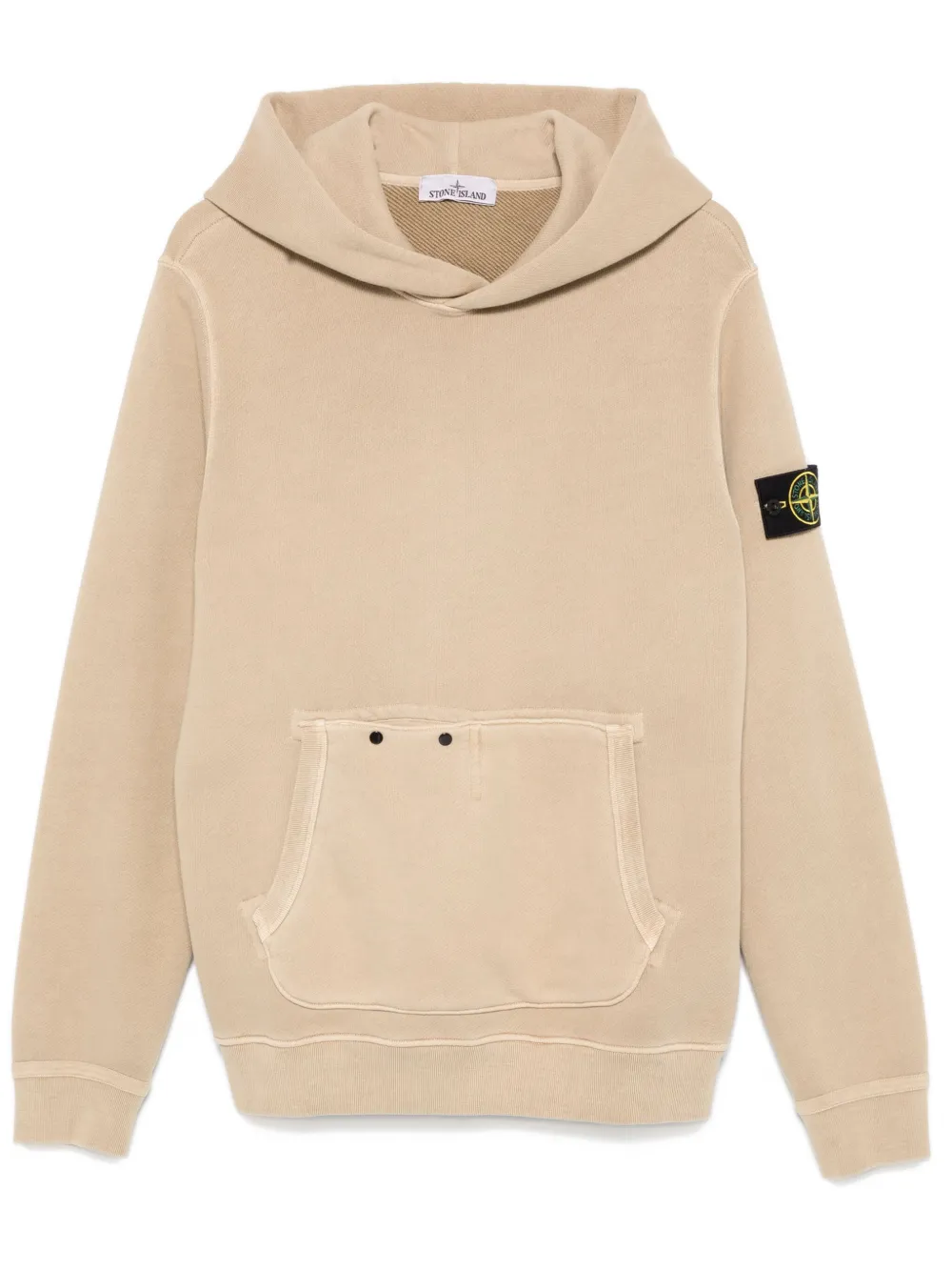 Stone Island Hoodie met Compass-logopatch Bruin