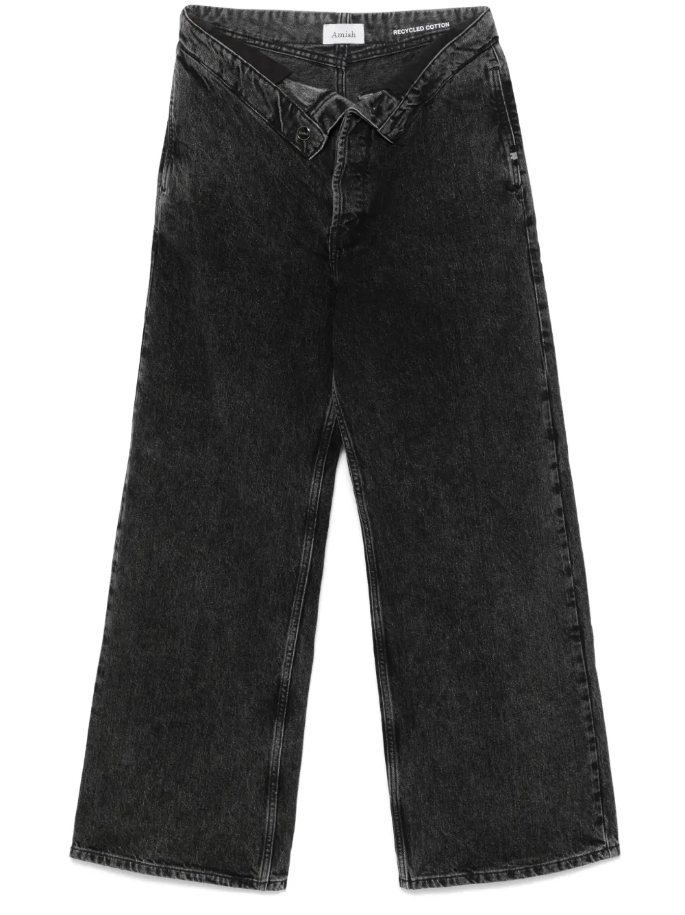 AMISH Roll Up jeans Zwart