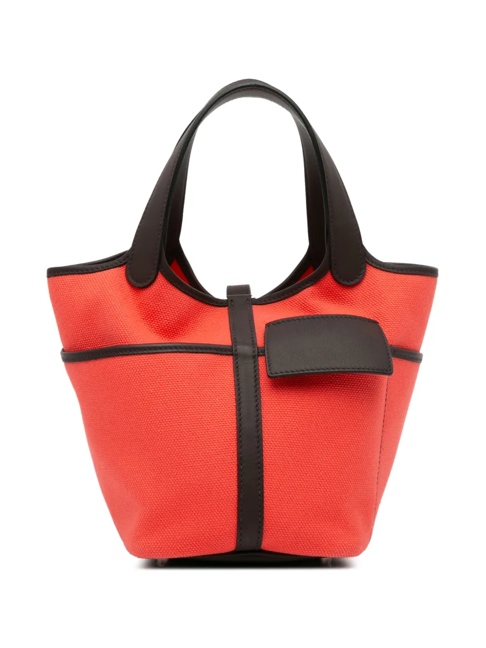 Hermès Pre-Owned 2022 Toile Goeland Swift Cargo Picotin Lock 18 handtas - Rood