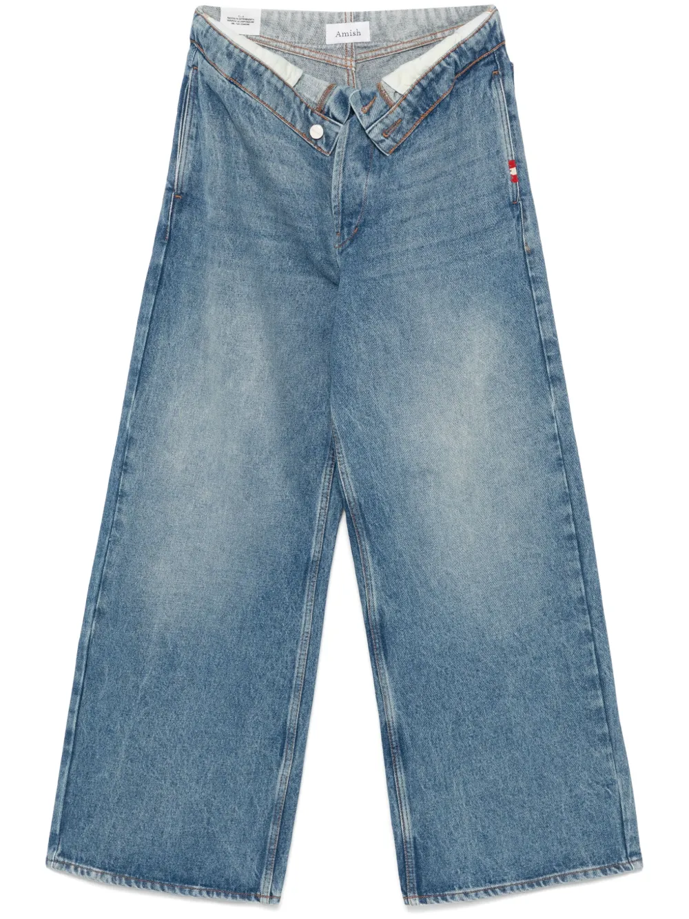 AMISH Roll Up jeans Blauw