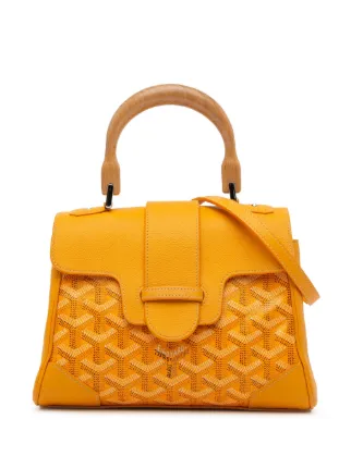 Goyard Pre Owned Mini Sac a Main Goyardine Saigon 2019 Jaune FARFETCH FR