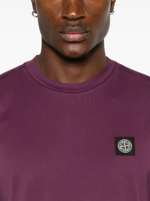 Stone Island コットン Tシャツ | パープル | FARFETCH JP