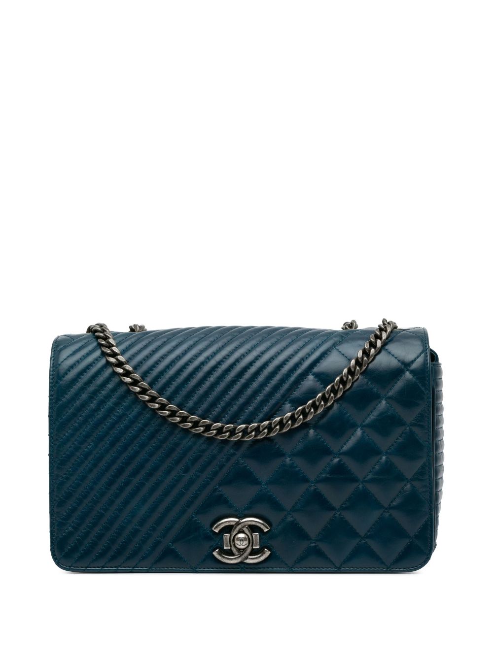 CHANEL 2014-2015 Medium Glazed Calfskin Coco Boy Flap shoulder bag Women