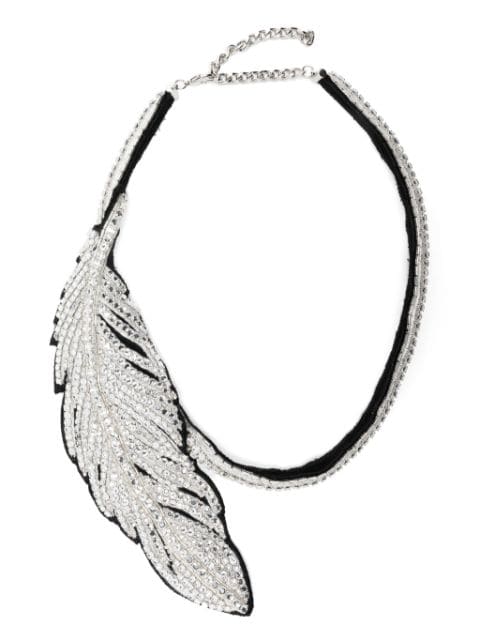 David Koma Feather chocker necklace