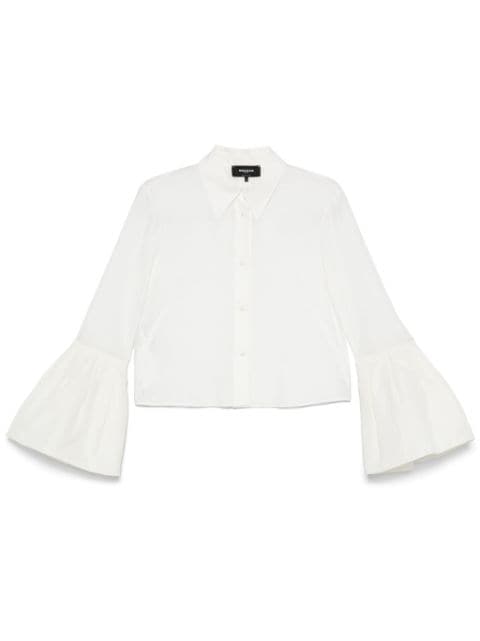 Rochas flared-cuffs shirt