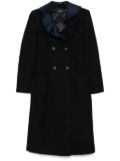 Rochas double-breasted coat - Blue