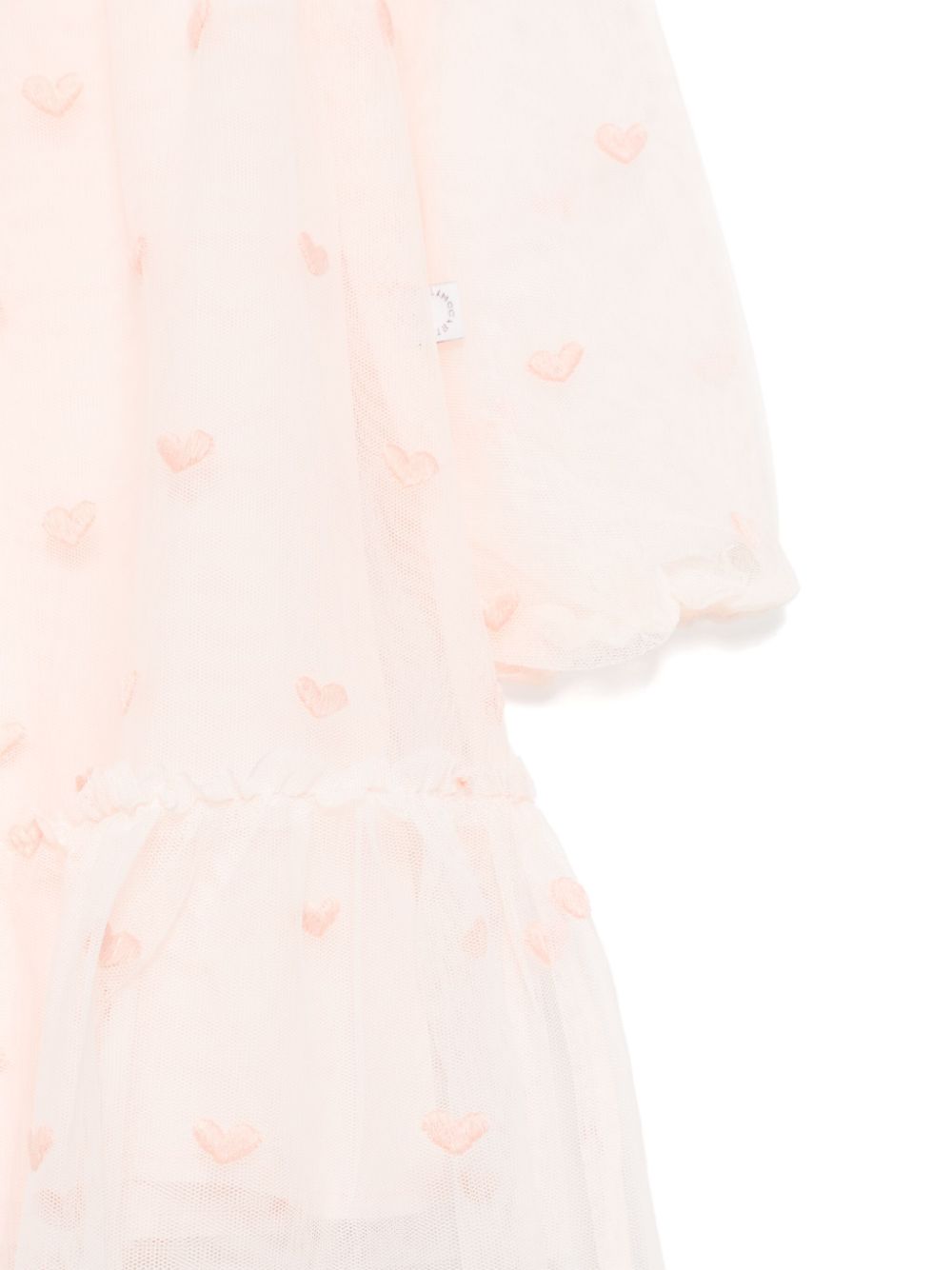 Stella McCartney Kids Jurk met geborduurd hart Roze