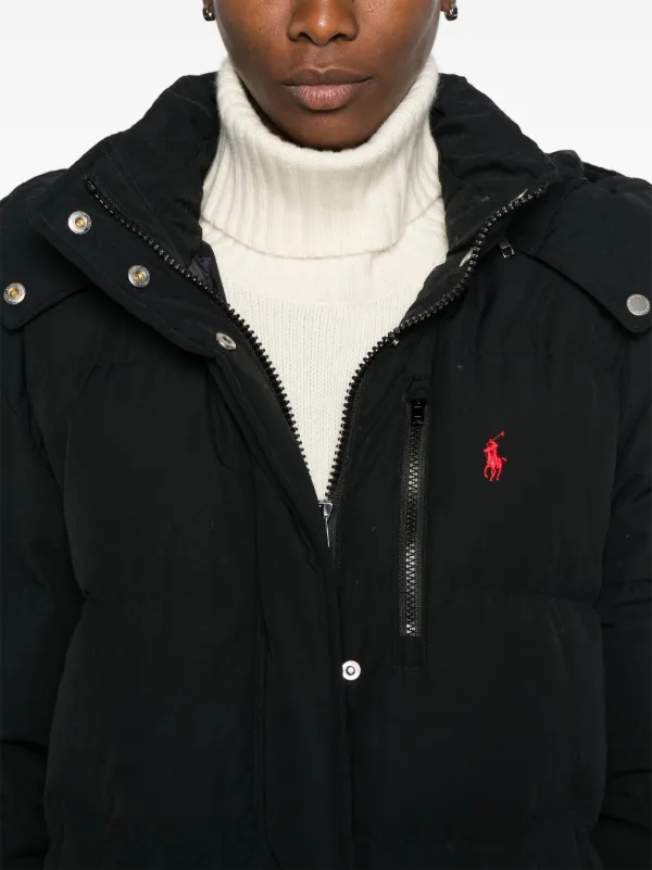 Black polo coat hotsell