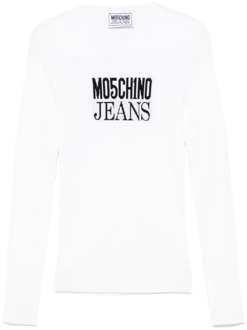 Haut à motif monogrammé - MOSCHINO JEANS - Modalova
