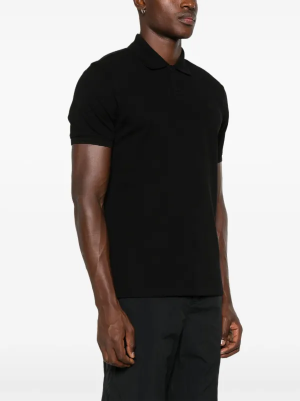 MONCLER ブラック　ポロシャツ Moncler ロゴ ポロシャツ | ブラック | FARFETCH JP