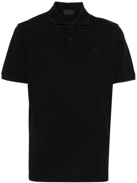 Moncler playera tipo polo con logo engomado