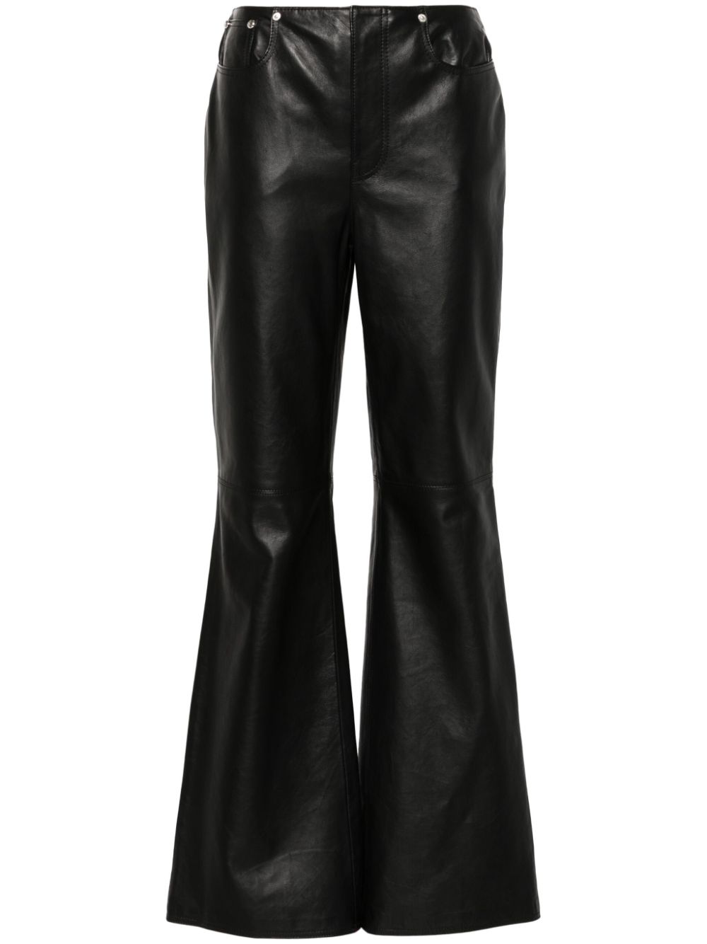 MOSCHINO JEANS leather trousers - Black