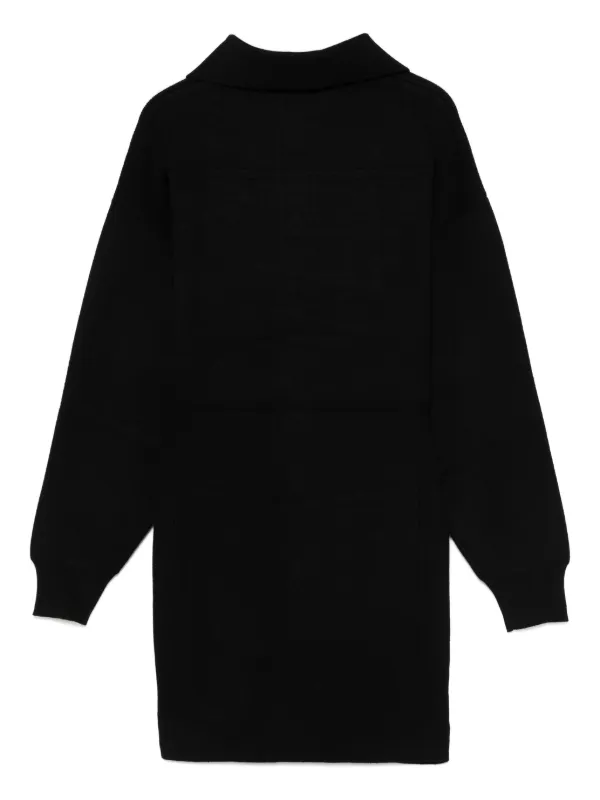 【関税込み】Moschino Jeans ミニドレス Black Stretch Cotton Logo Minidress by Moschino Jeans on Sale