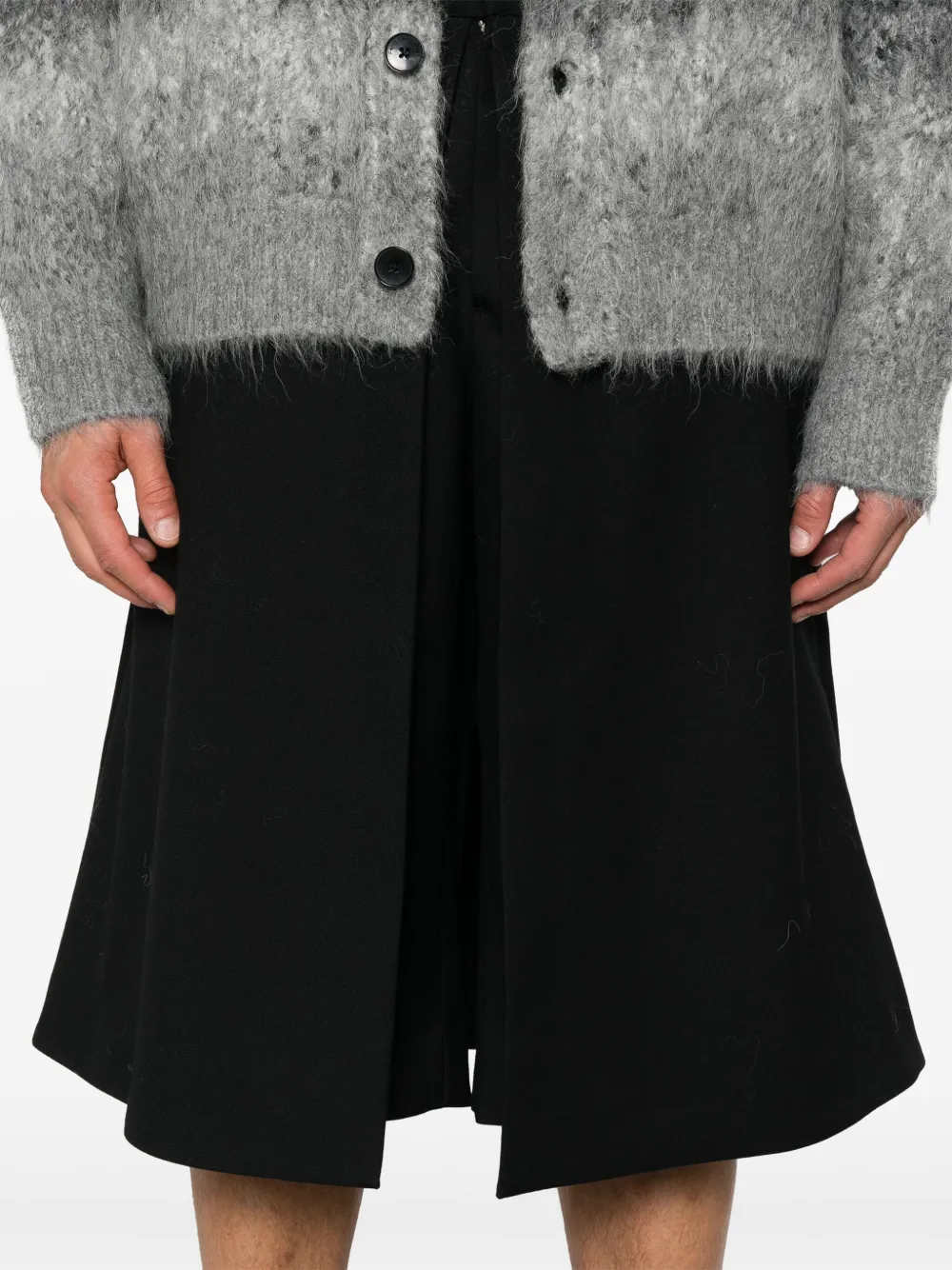 Shop Ami Alexandre Mattiussi Panel-detail Shorts In Black