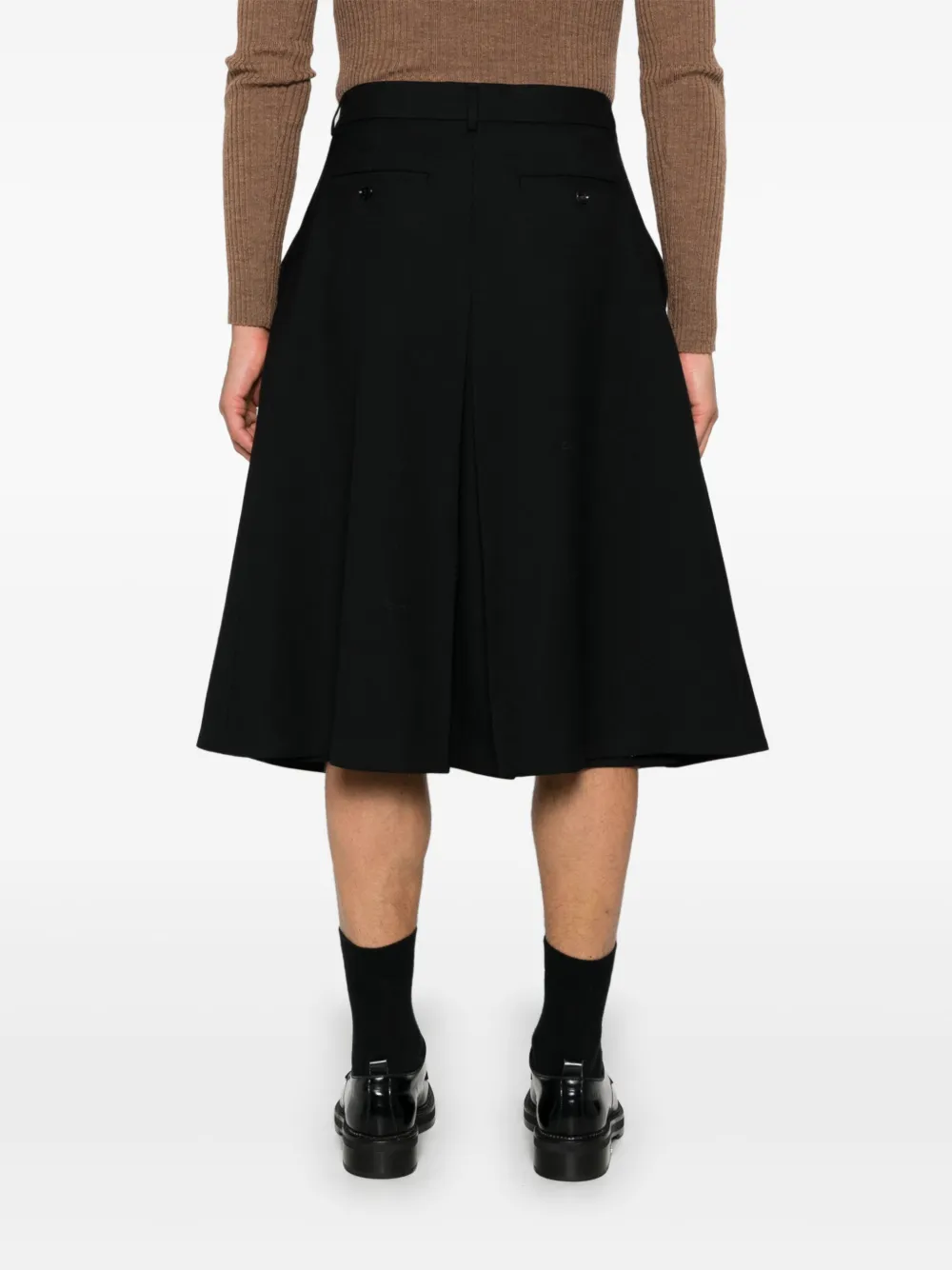 Shop Ami Alexandre Mattiussi Panel-detail Shorts In Black