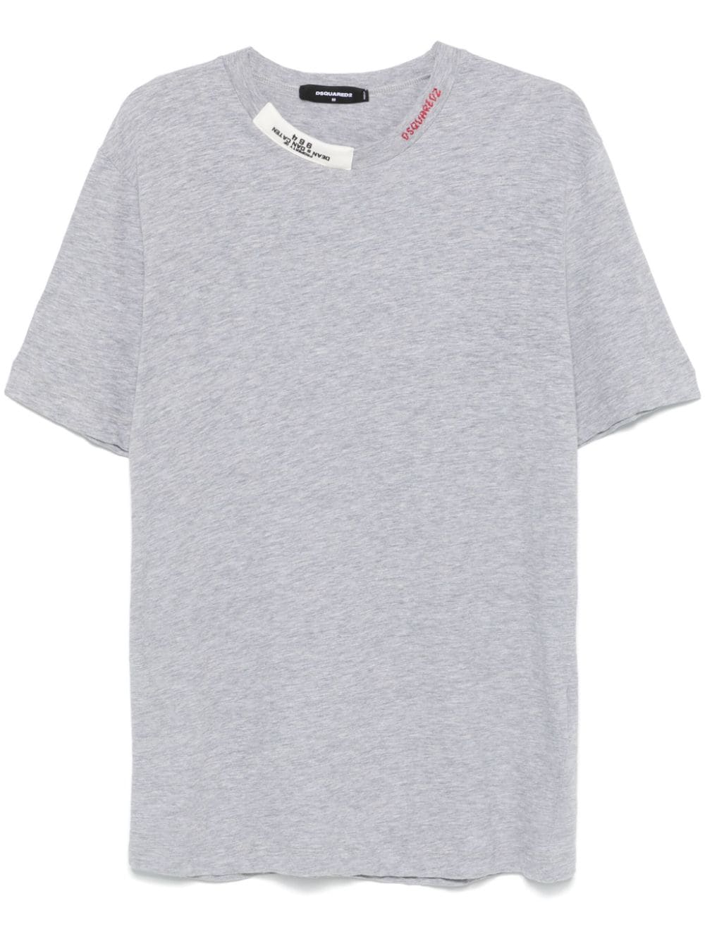 DSQUARED2 logo-embroidered T-shirt - Grey