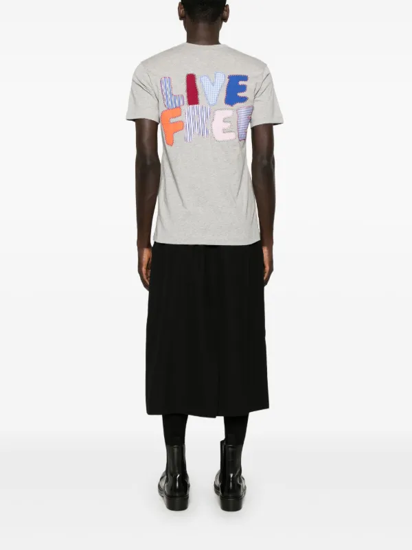 入手困難☆ COMME DES GARCONS SHIRT LIVE FREE T-SHIRT Comme Des Garçons *live Free With Strong Will*comme Des