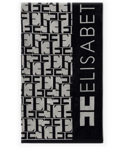 Elisabetta Franchi jacquard cotton beach towel 