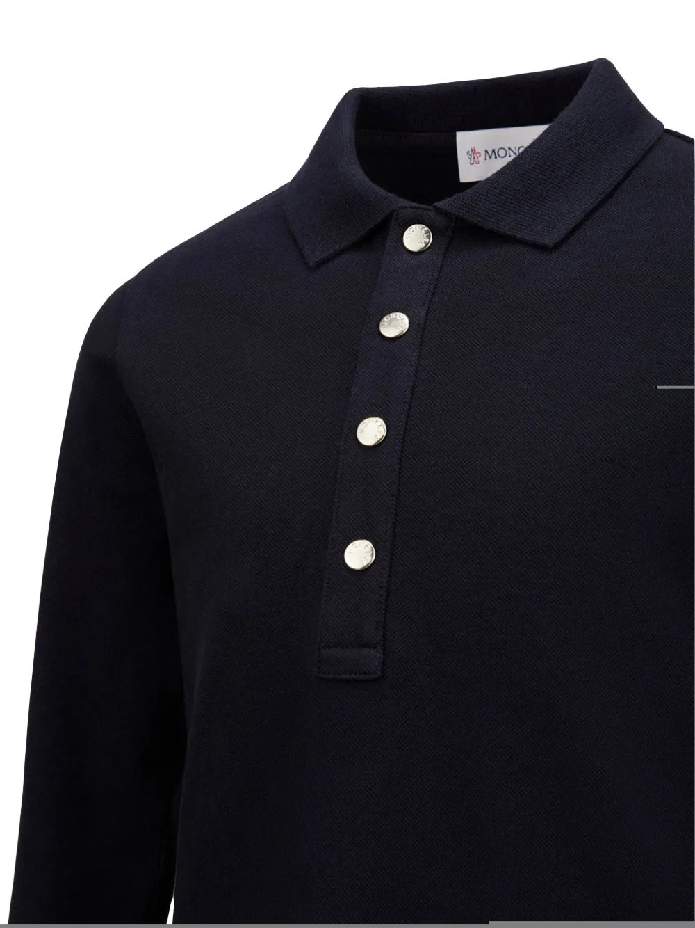 Moncler Enfant Polojurk met logopatch Blauw