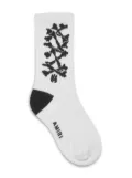 AMIRI KIDS bone-print socks - White