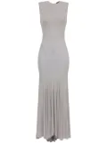 Elisabetta Franchi jersey flared midi dress - Neutrals