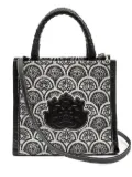 Isla Sirena jacquard-print shoulder bag - Black