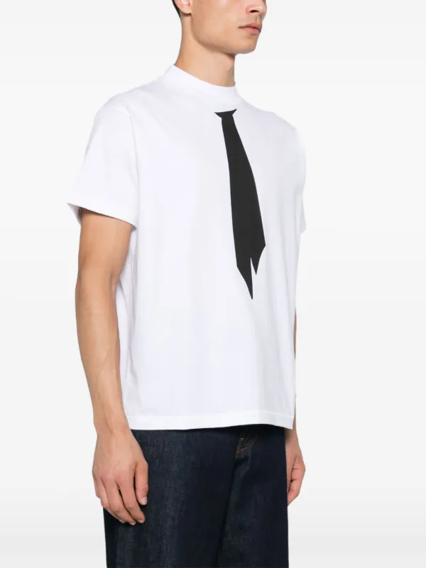 Random Identities tie-print T-shirt | White | FARFETCH