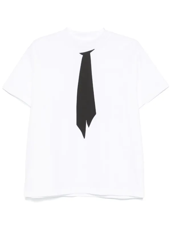 Random Identities tie-print T-shirt | White | FARFETCH