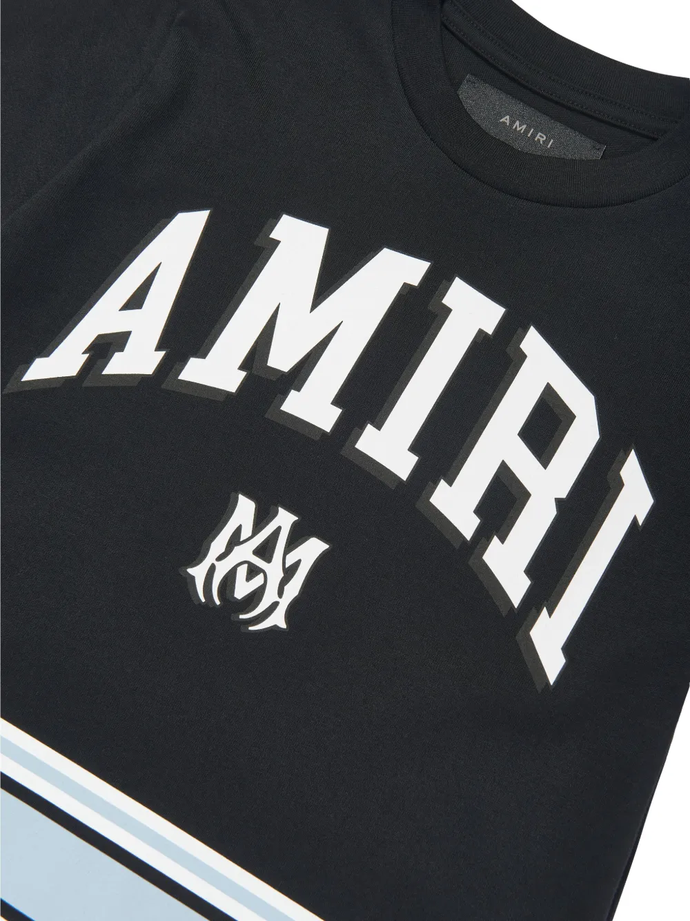 Amiri Kids Logo-print Striped T-shirt 