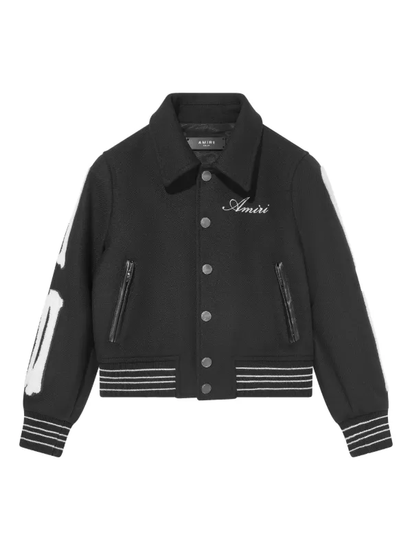 AMIRI KIDS Bones ボンバージャケット | ブラック | FARFETCH JP