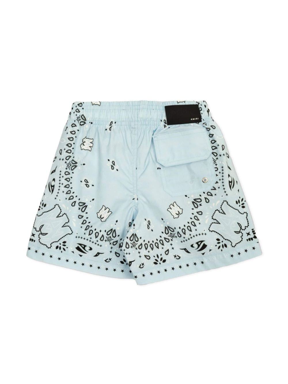 AMIRI KIDS Bandana-print swim shorts - Blauw