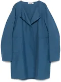 Jil Sander Pre-Owned 2010s collarless coat - Blue
