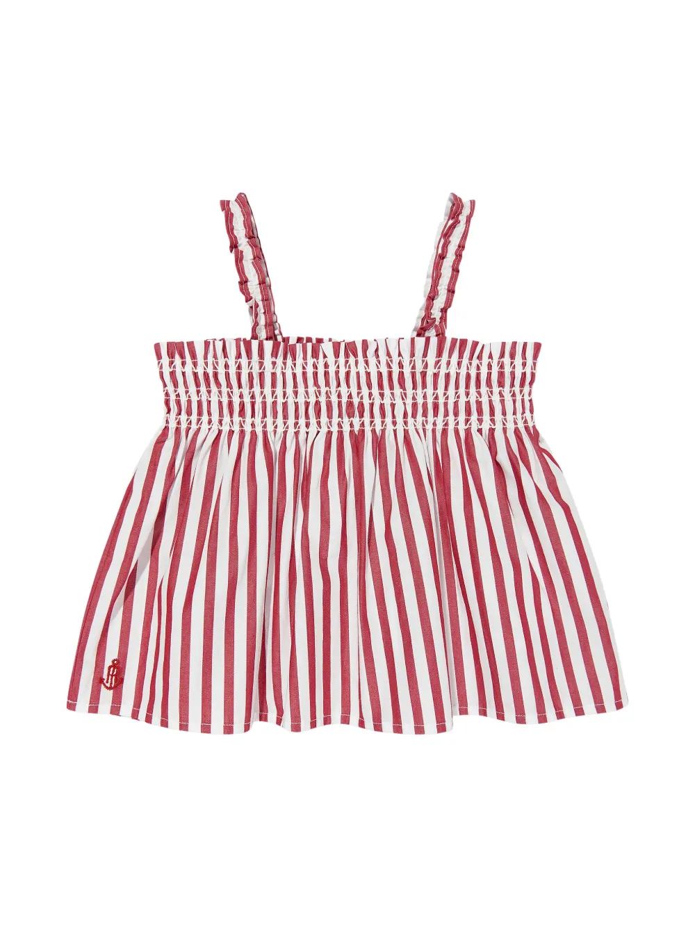 POLO RALPH LAUREN KIDS Gestreepte shorts Rood