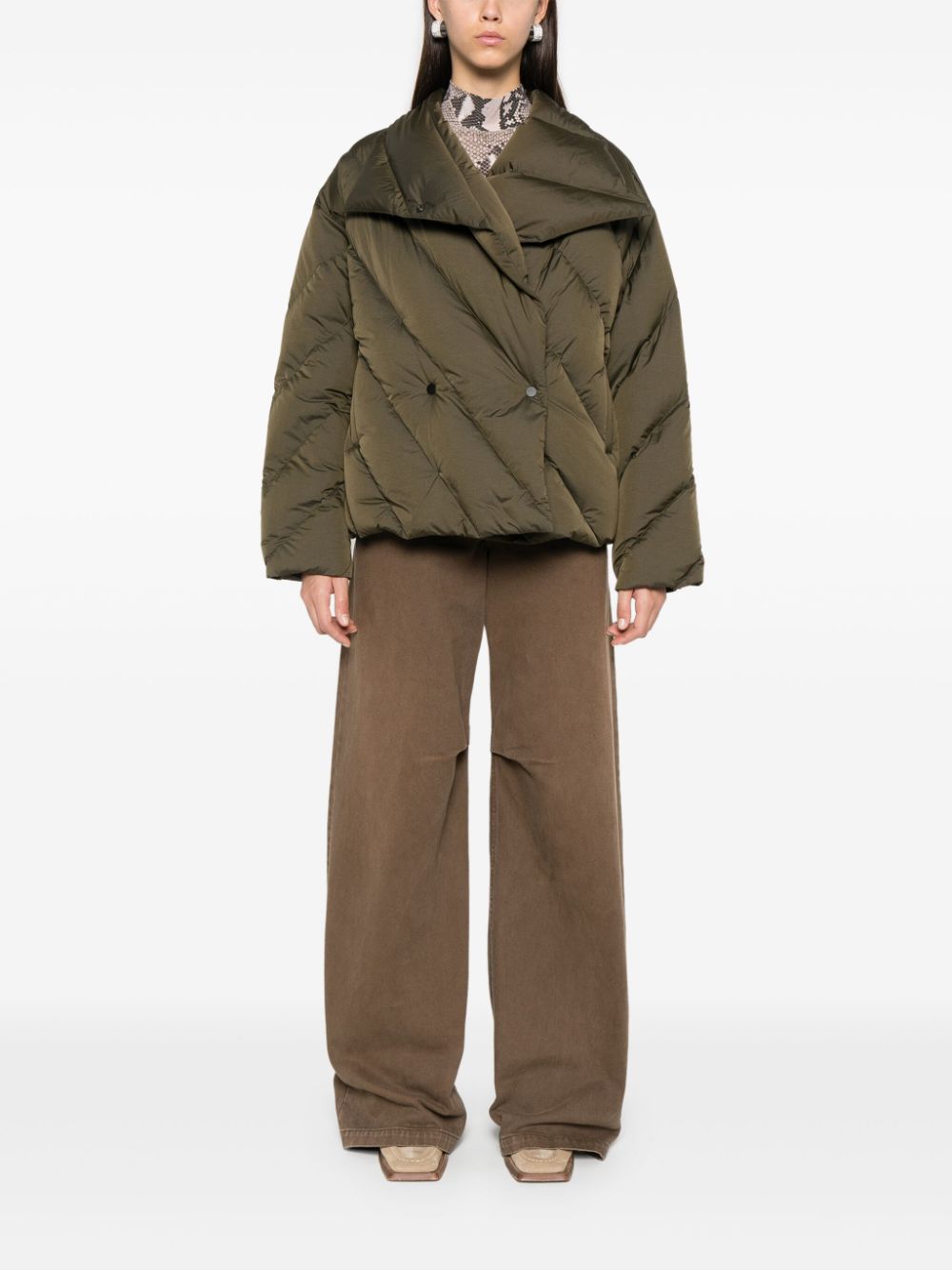 Christian Wijnants Jelissa puffer jacket - Groen