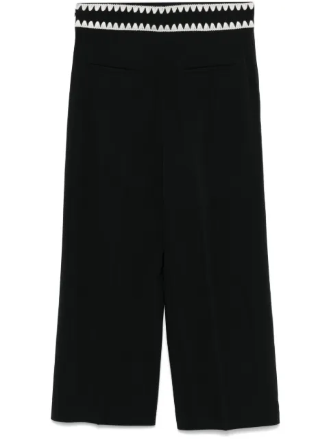 Valentino Garavani Pre-Owned 2010s embroidered-detail trousers